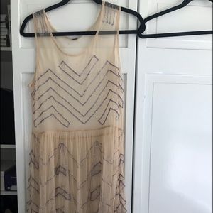 free people beaded sheer dress